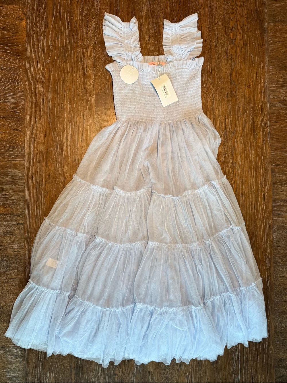 Hill House Ellie nap dress in powder blue tulle (includes slip)